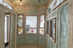 tiny house spray foam insulation interior